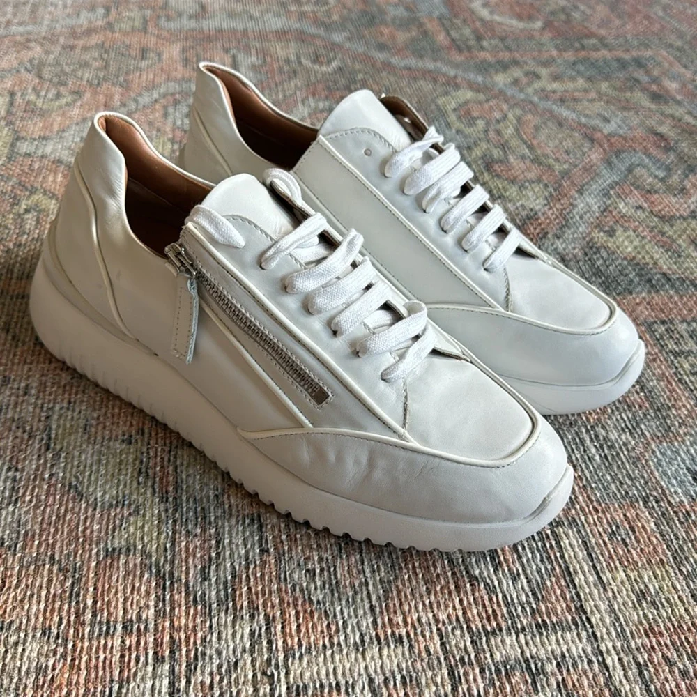 Aquatalia Claretta Sneaker in White